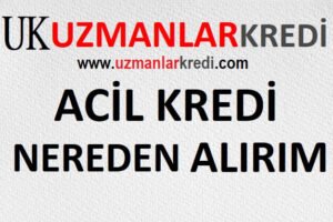 Read more about the article Acil Kredi Nereden Alırım