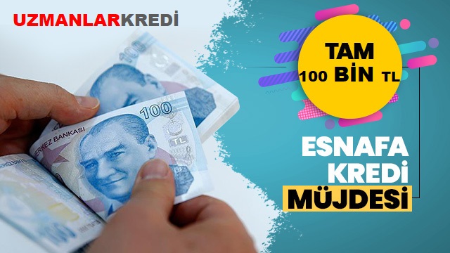 Read more about the article Esnafa 100 Bin TL Kredi